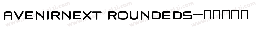 avenirnext roundeds-字体转换